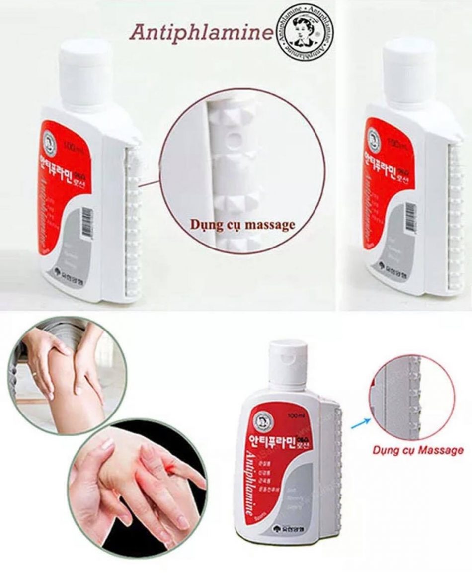 Dầu nóng Hàn Quốc Antiphlamine 100ml mẫu mới