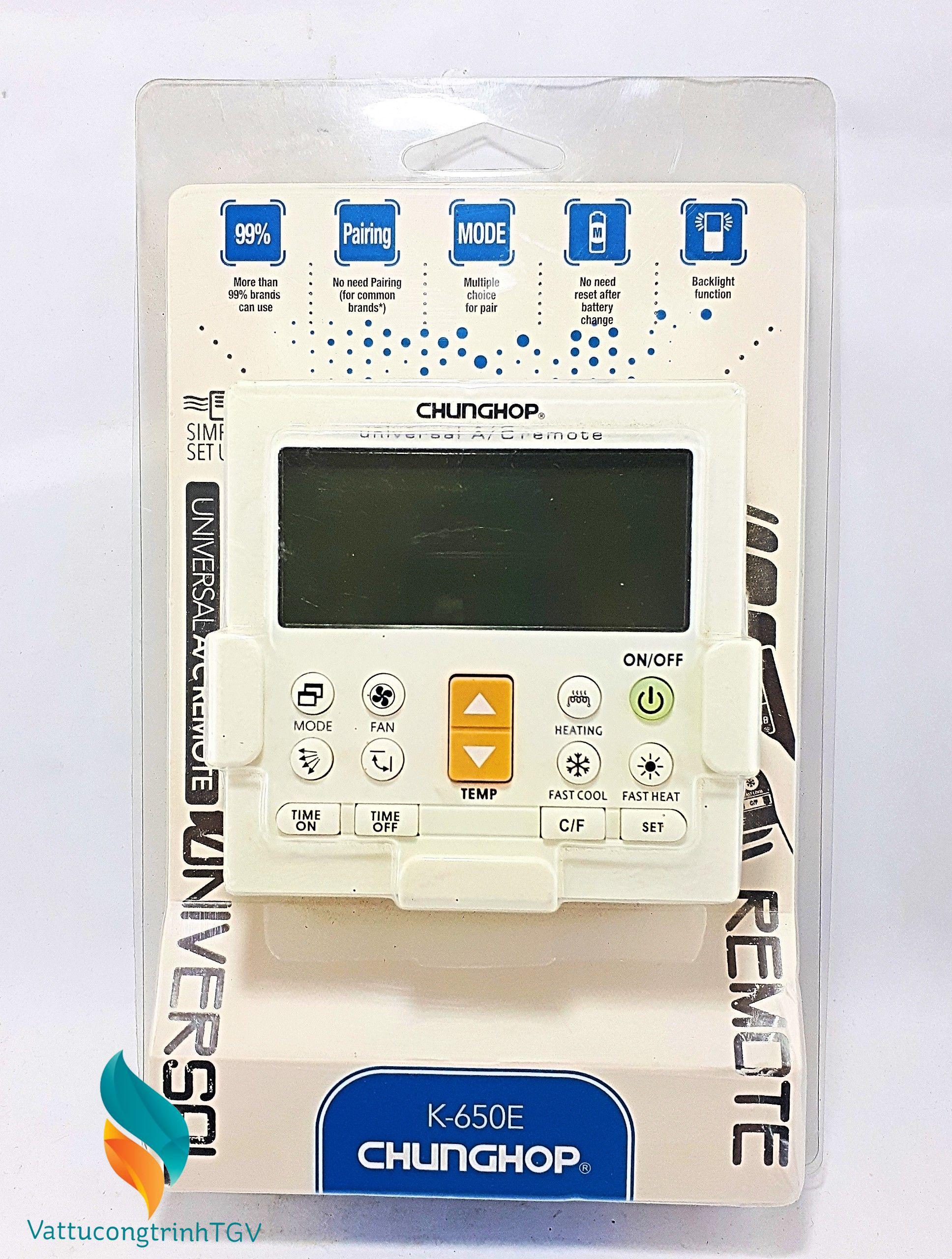 Điều khiển đa năng CHUNGHOP K-650E gắn tường