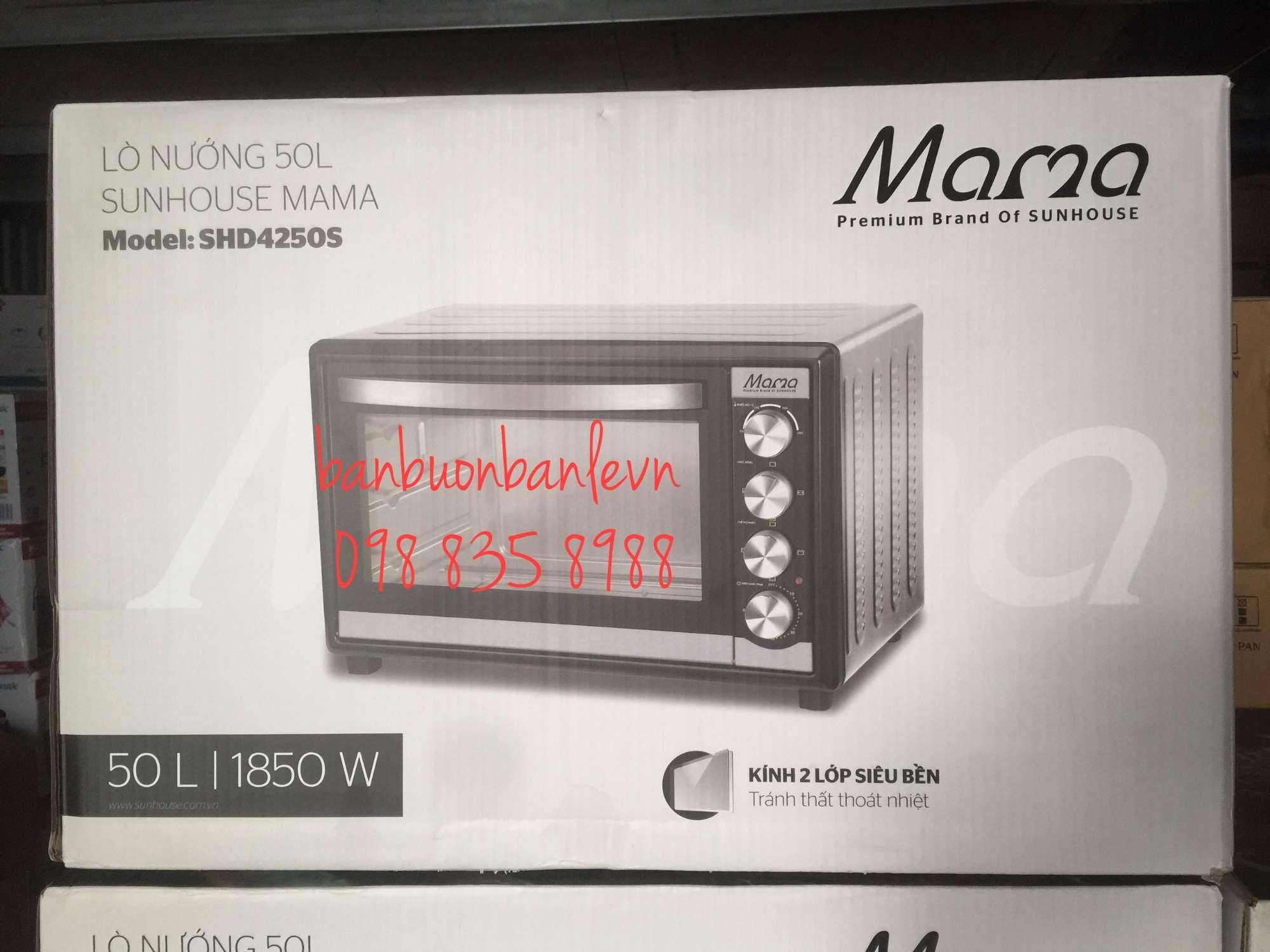 Lò nướng 50L Sunhouse MaMa SHD4250S