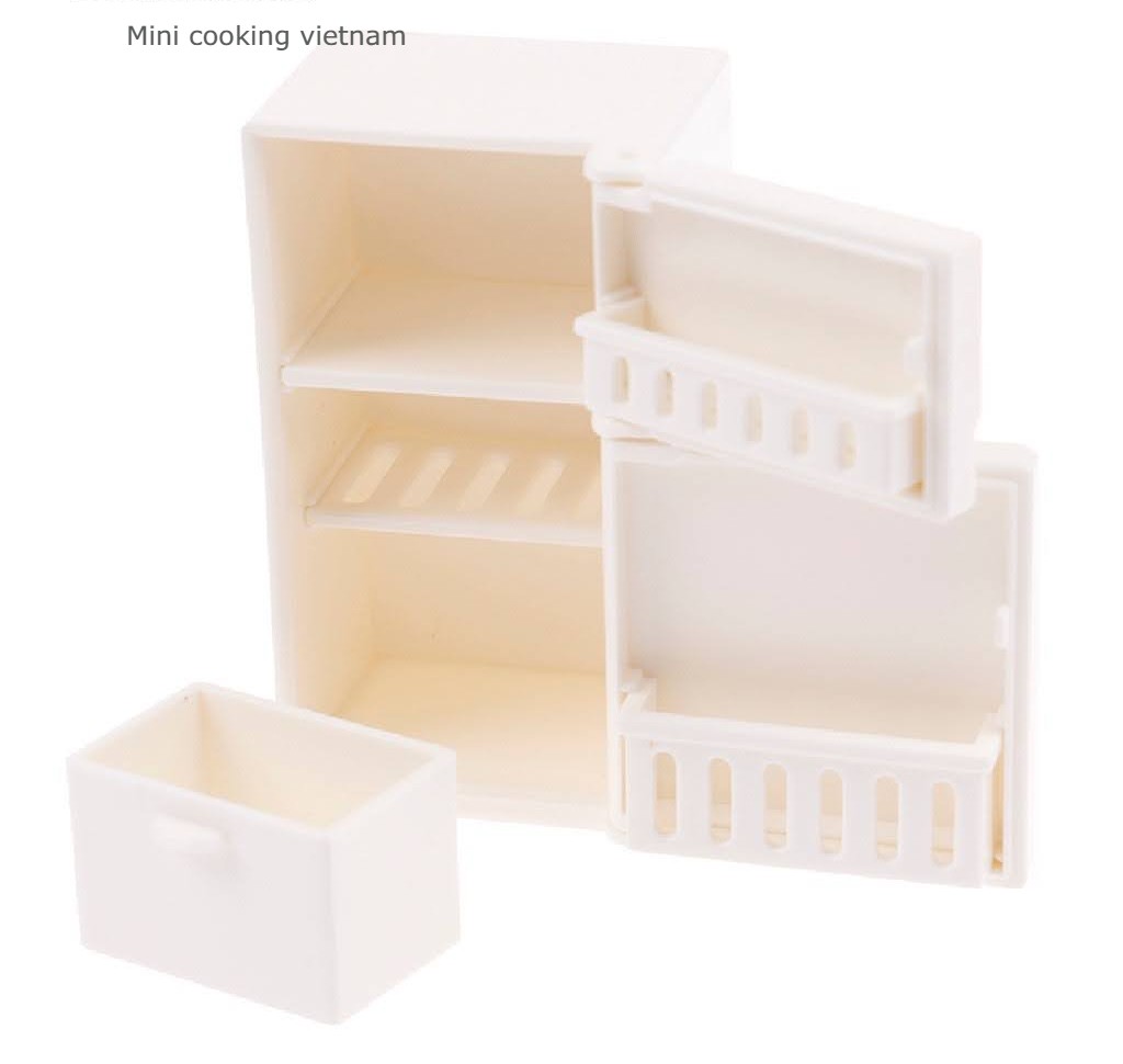 Tủ Lạnh Mini Cho Nhà Búp Bê