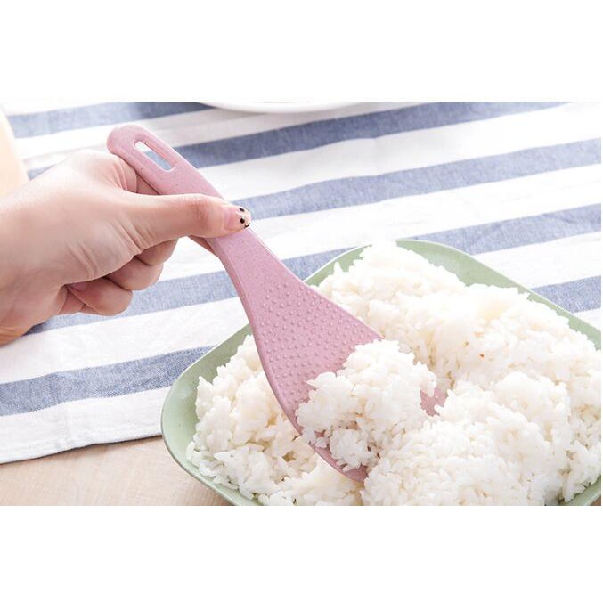 Vá thìa múc cơm nhựa lúa mạch chống dính