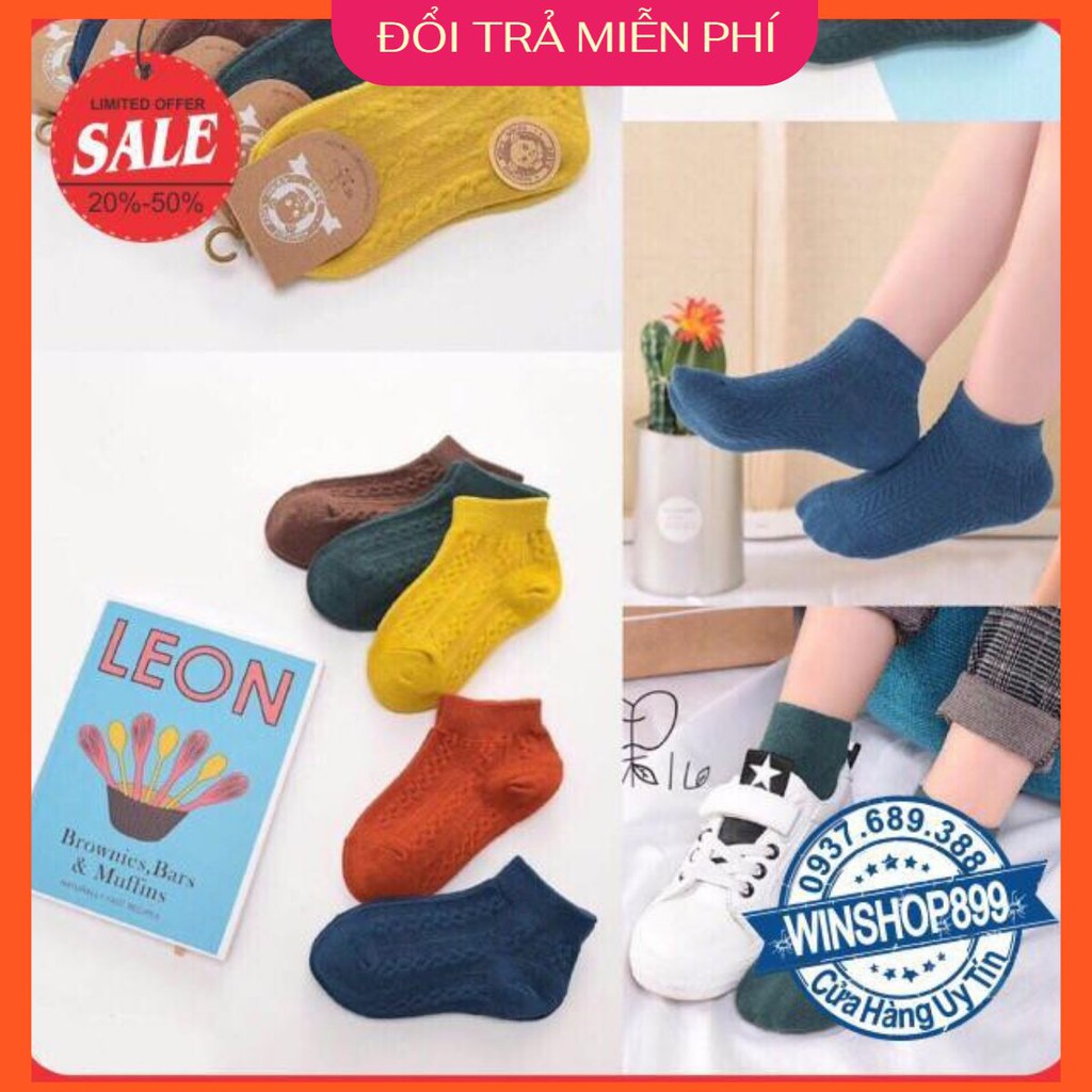 Set 10 đôi tất len gân cho bé 123