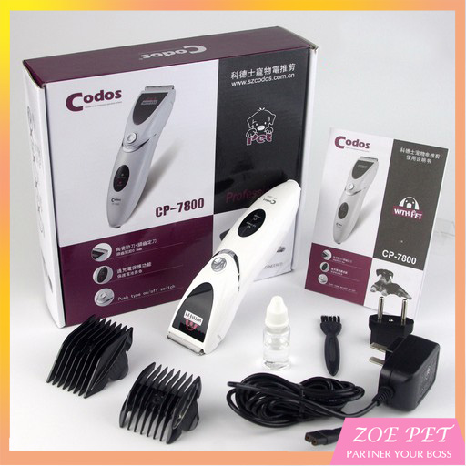 Tông đơ cắt tỉa lông chó mèo codos cp 7800, độ ồn thấp