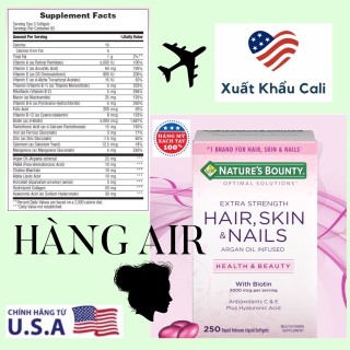 [HCM]Hair Skin Nail Natures Bounty. Viên Uống Đẹp Da Tóc Móng 11 2022 thumbnail