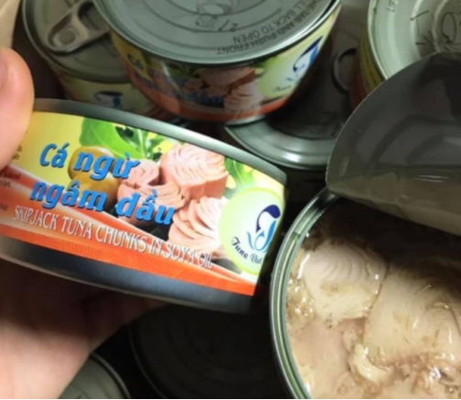 cá Ngừ ngâm dầu 120-160g/lon (cá ngừ vằn)
