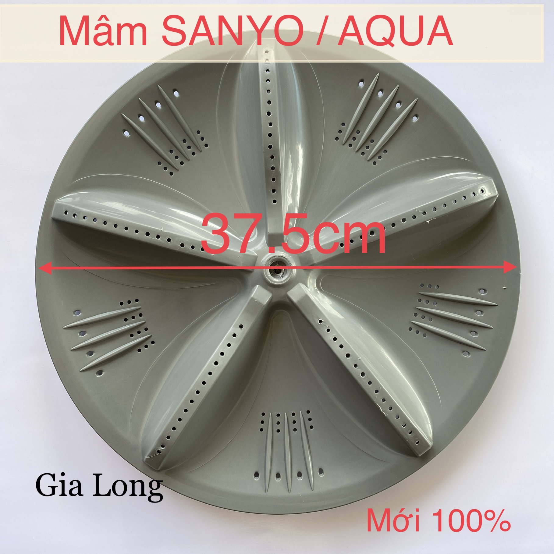 Mâm máy giặt Sanyo -Aqua 34cm ( dùng cho máy 6.5-9kg)(mới/tháo máy)