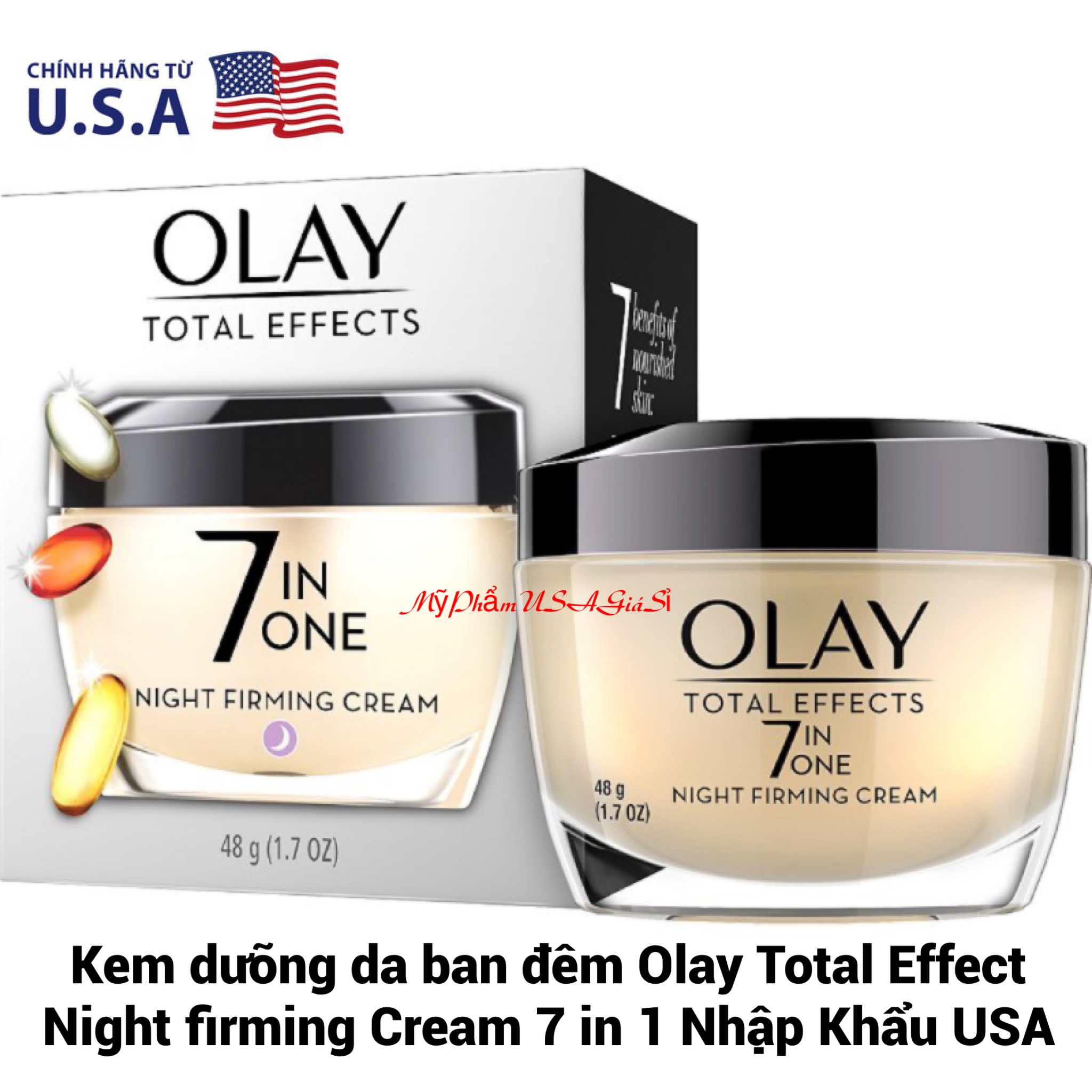Kem dưỡng da ban đêm Olay Total Effect Night firming Cream 7 in 1 Hàng Mỹ