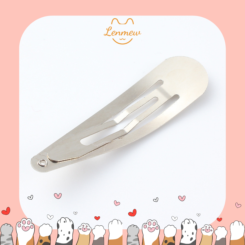 Phôi Kẹp Tóc Giọt Nước - Phôi Làm Kẹp Handmade (Set 5 Cái)