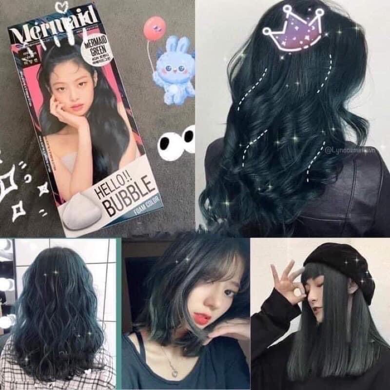 Nhuộm tóc tạo bọt hello bubble mise en scene x blackpink - lamii beauty