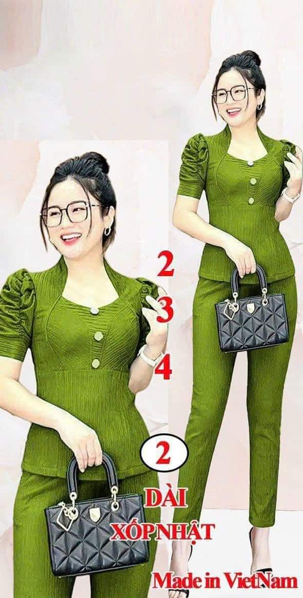 sét bộ thun nhật phối nút cực xinh