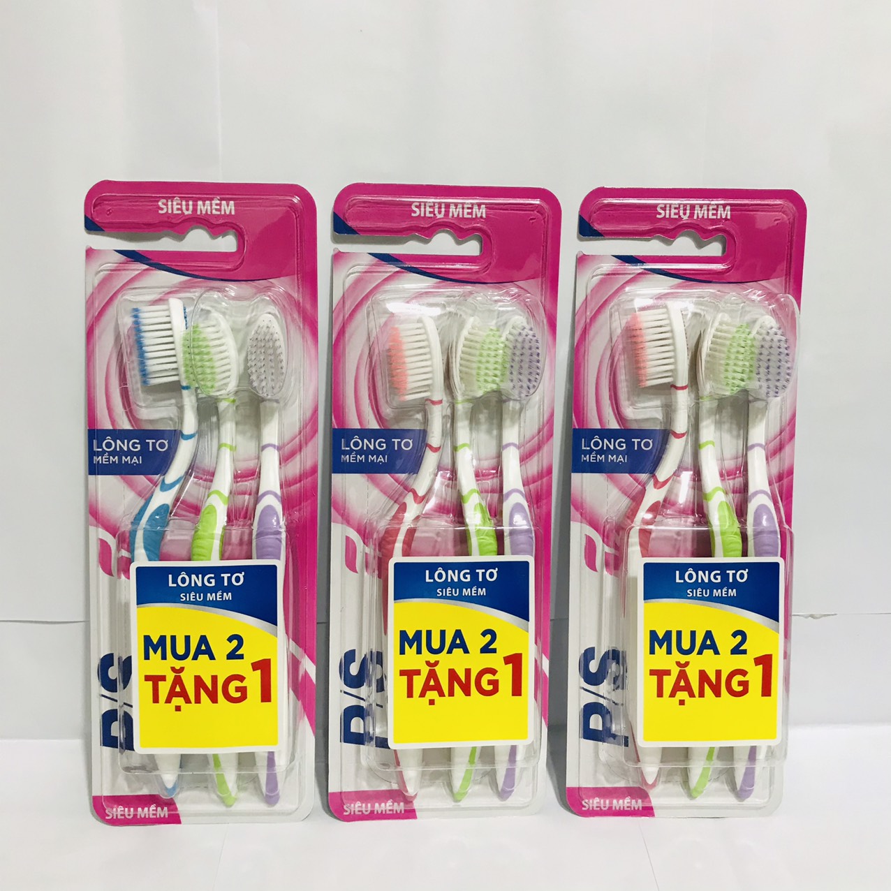 COMBO 3 Bàn chải congate Lông tơ mềm mại