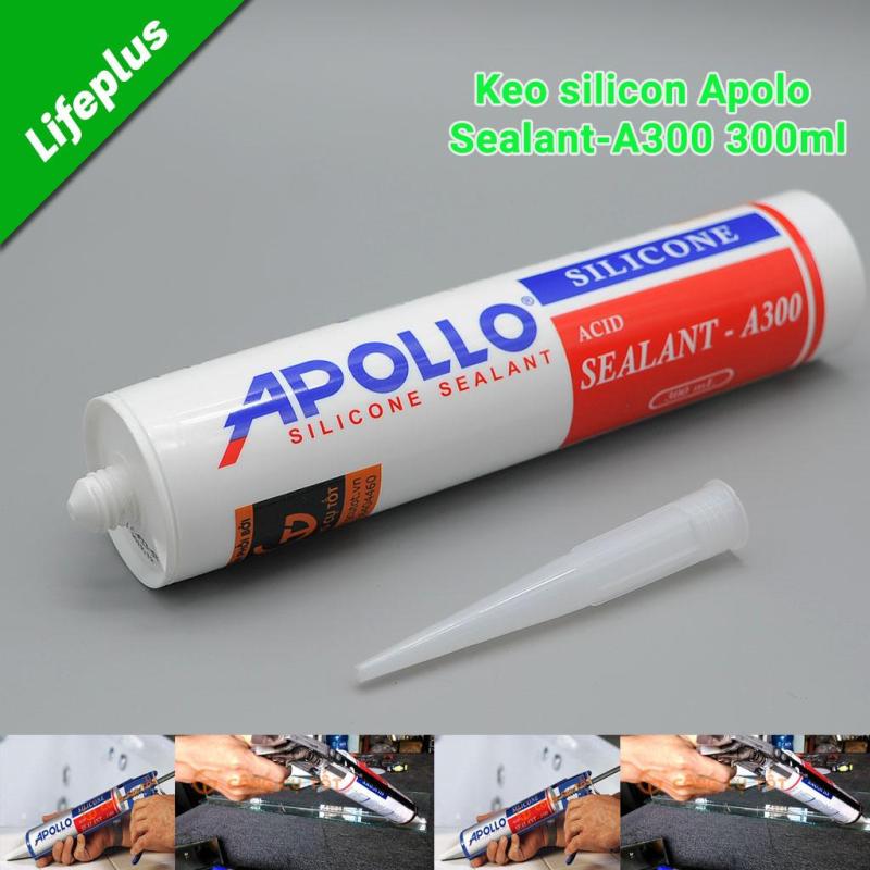 Keo silicon Apolo Sealant A300 300ml, Keo silicon Apollo A300 có thể sử dụng phù hợp trên mọi bề mặt như : kim loại, kính, nhôm