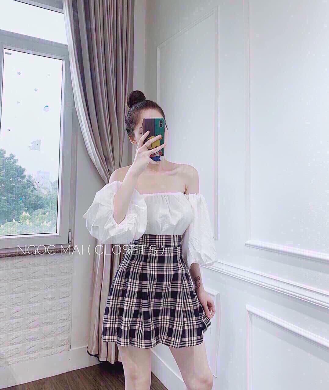 [HCM]SÉT VÁY CARO DỄ THƯƠNG
