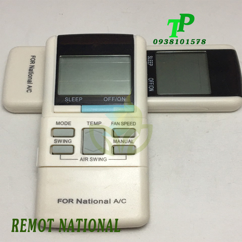 Điều Khiển, Remote Máy Lạnh Điều Hòa National (Tặng Kèm Pin)