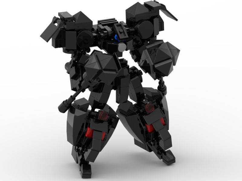 Đồ chơi lắp ráp mech Moc robot Steel Black