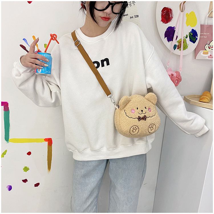 (Sẵn) Túi đeo chéo hình gấu bông siêu cute