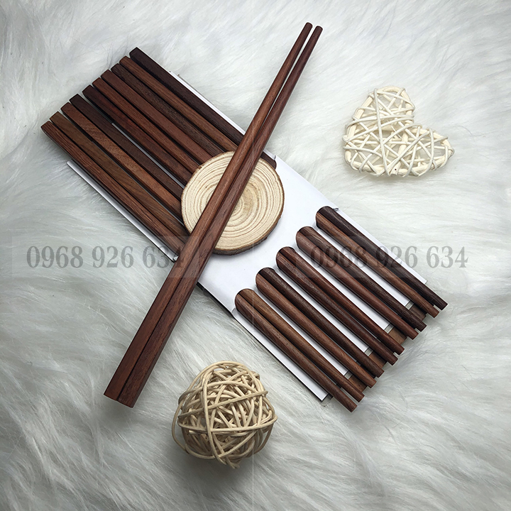 Đũa khảm - Đũa Hương ăn cơm - Bộ 10 đôi gỗ khảm cao cấp (màu ngẫu nhiên)