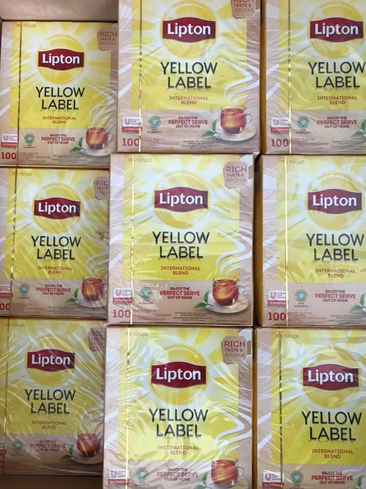 Lipton Nhãn vàng nhập khẩu Indo - gói 100 túi