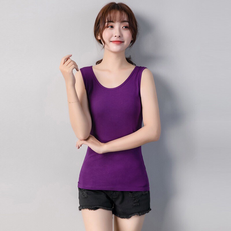 [HCM]Áo ba lỗ nữ YSUN cotton trơn V0025