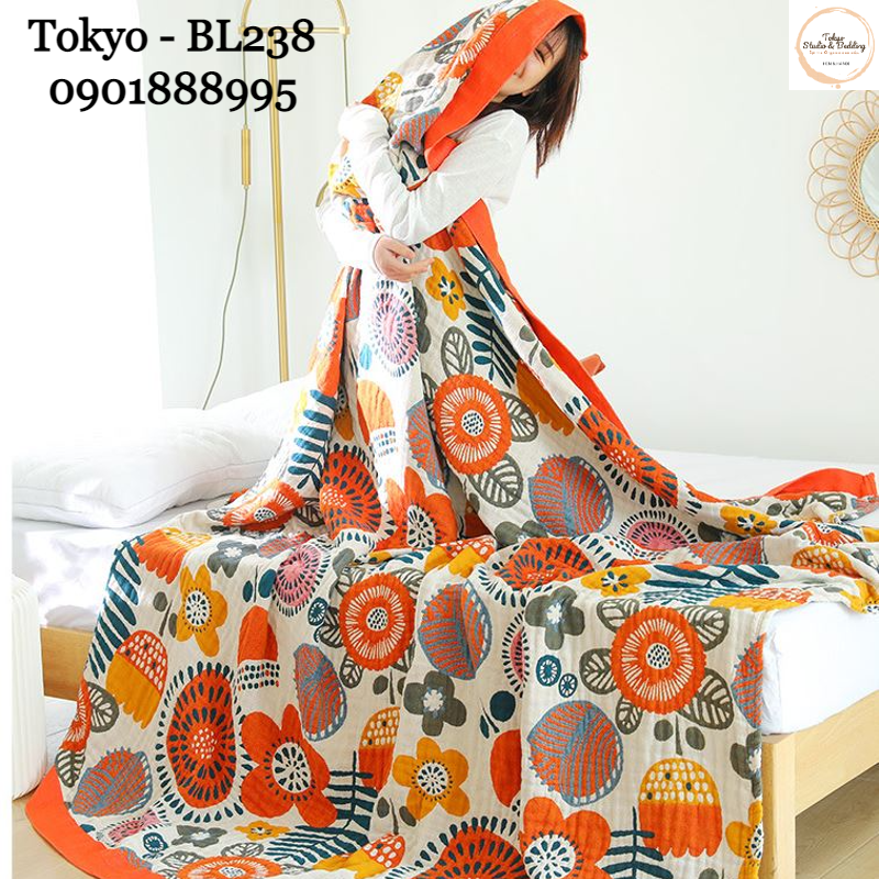 A28_Chăn Xô Organic Cotton Dòng Cao Cấp