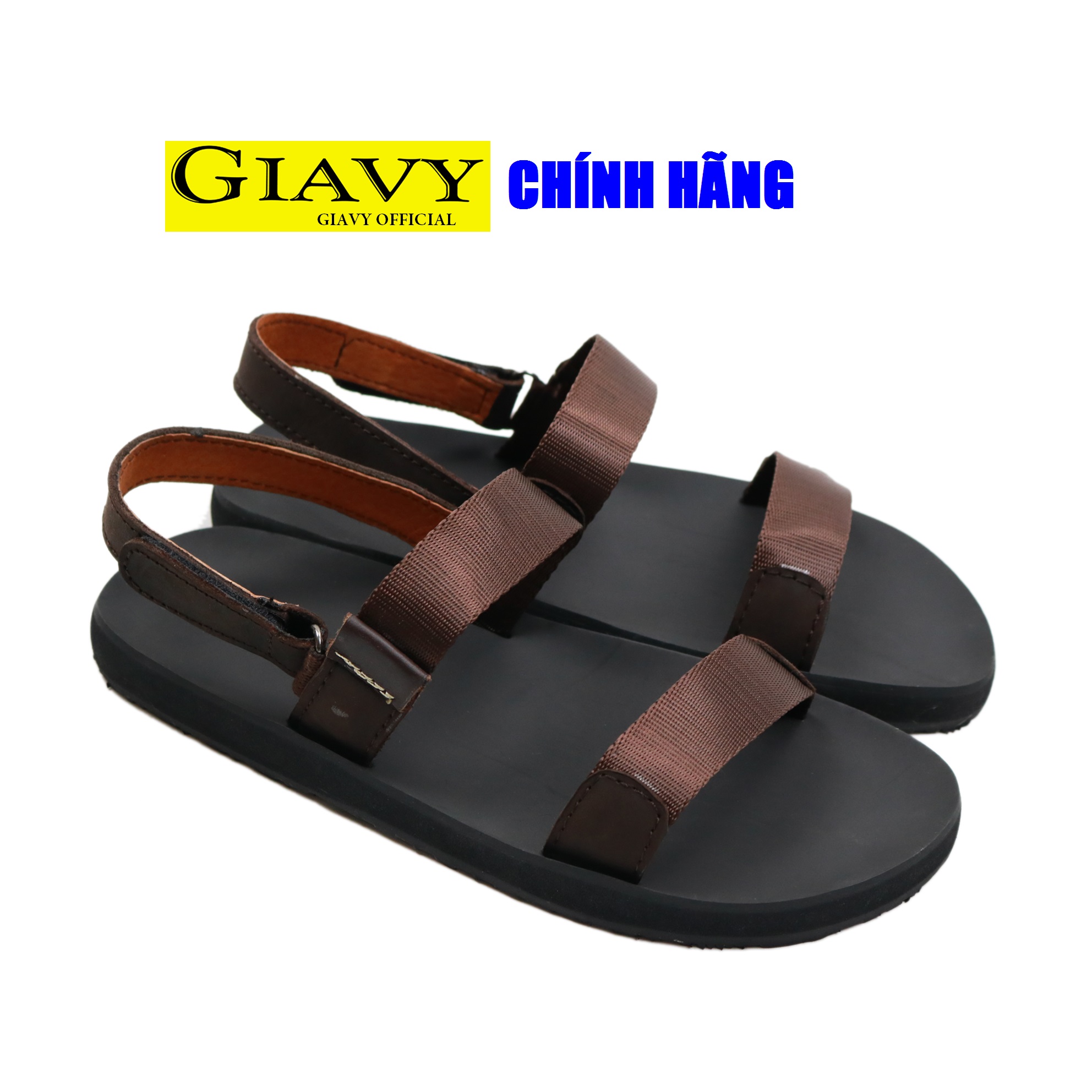 Giày sandal Giavy nữ - SK411 Nâu