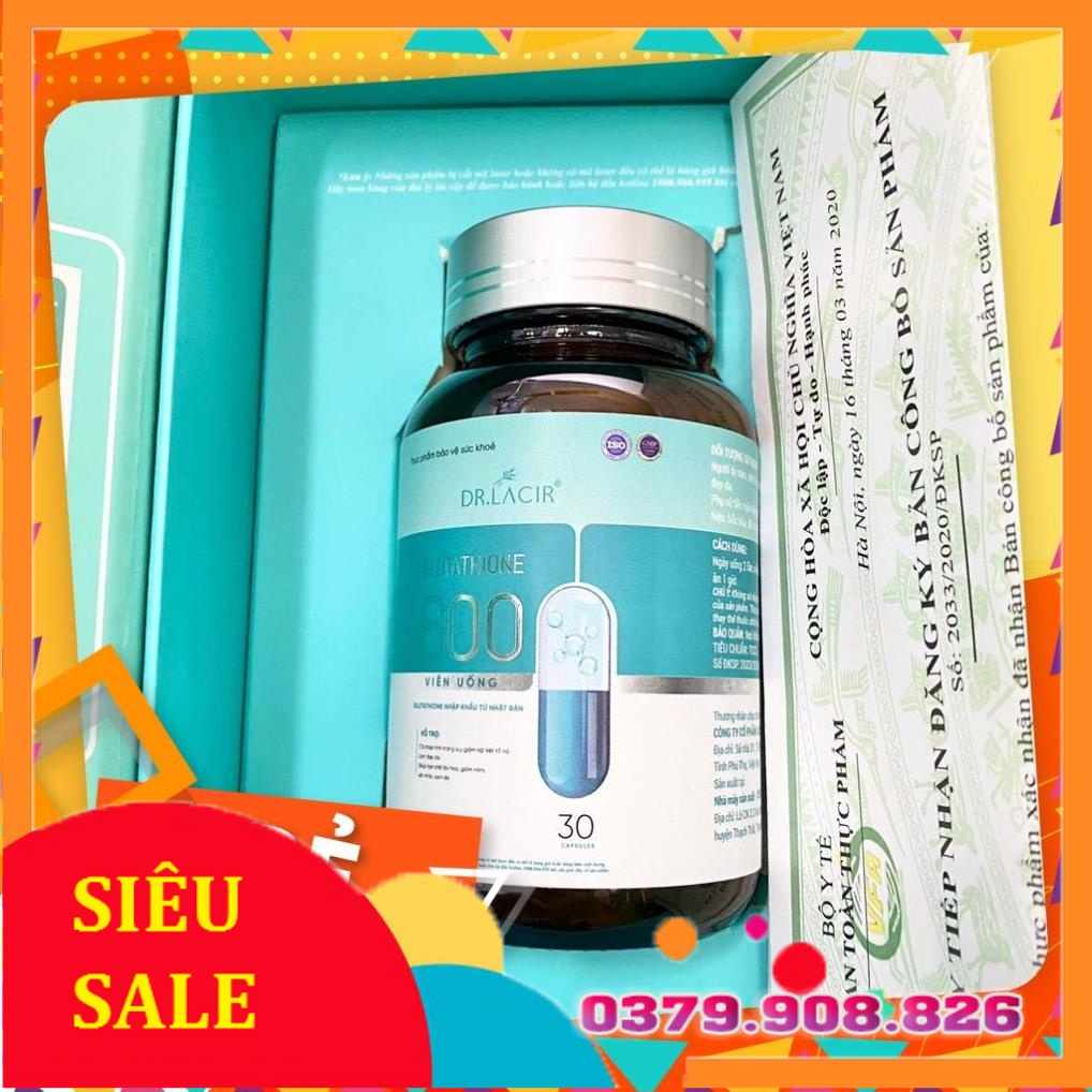 Viên uống trắng da Glutathione 600 DR Lacir - Viên trắng da DR.Lacir