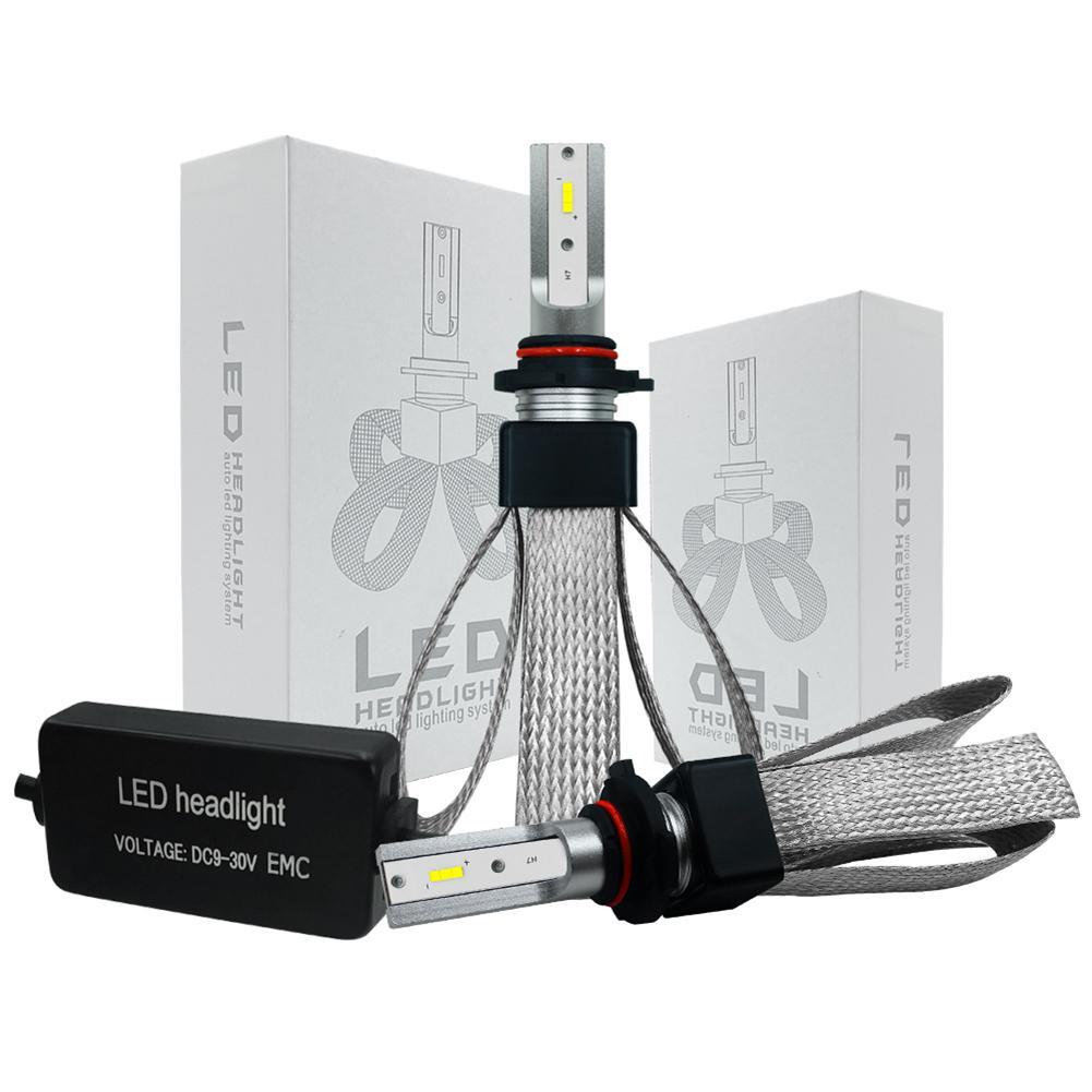 Bh 1 năm] đôi đèn pha siêu sáng cho ô tô xe hơi - đèn led 9006/ hb4 chip csp 2019 sáng trắng 6000k