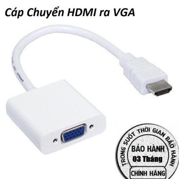 Cáp chuyển đổi HDMI sang VGA FULL HD 1080P - Cáp Displayport mini ra VGA - Cáp Displayport mini ra HDMI