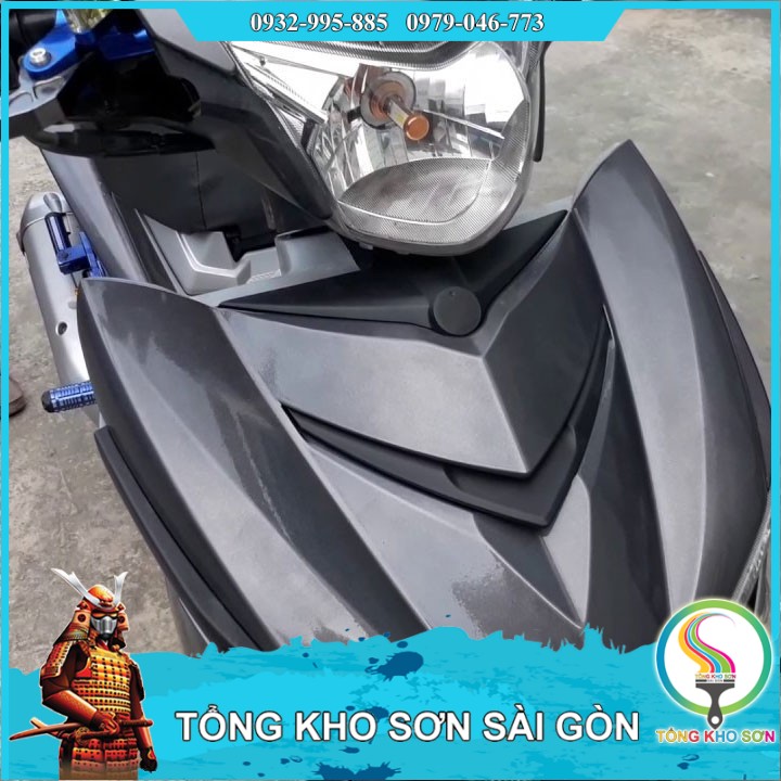 Chai sơn xịt Samurai màu xám tối K414