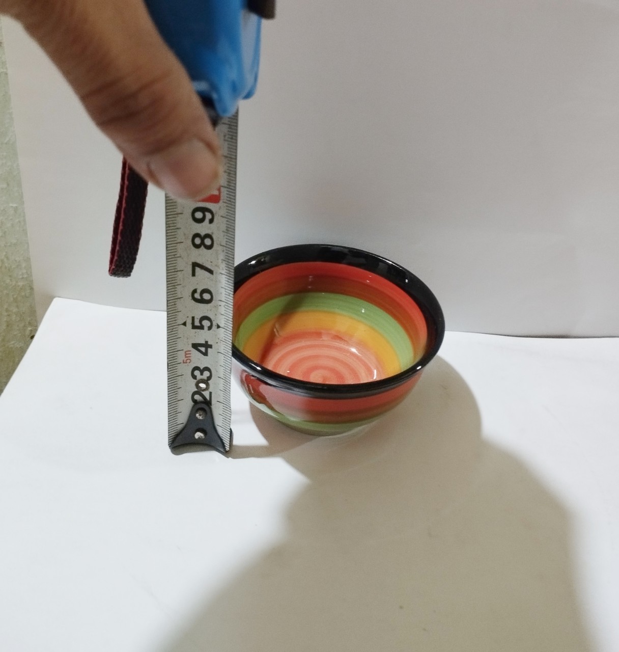 chén chấm sứ cầu vòng 3.5'' ( 8cm)
