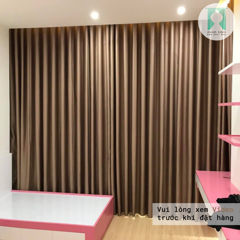 Rèm cửa sổ Minh Tâm cản nắng - Màu nâu đồng