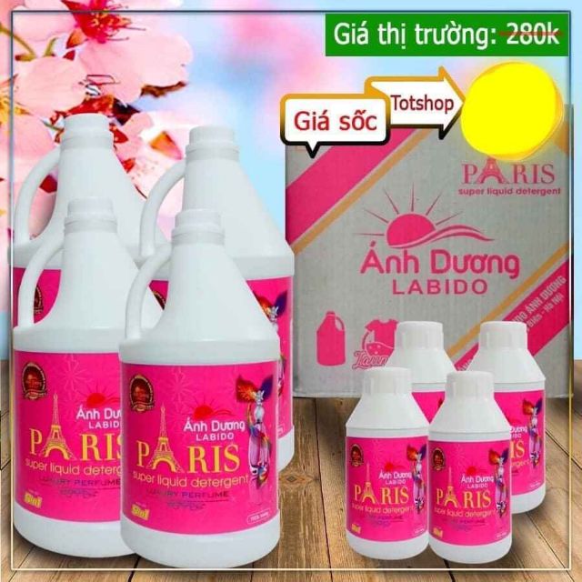 Nước Giặt Quần Áo Paris 3.6 lít hàng chuẩn