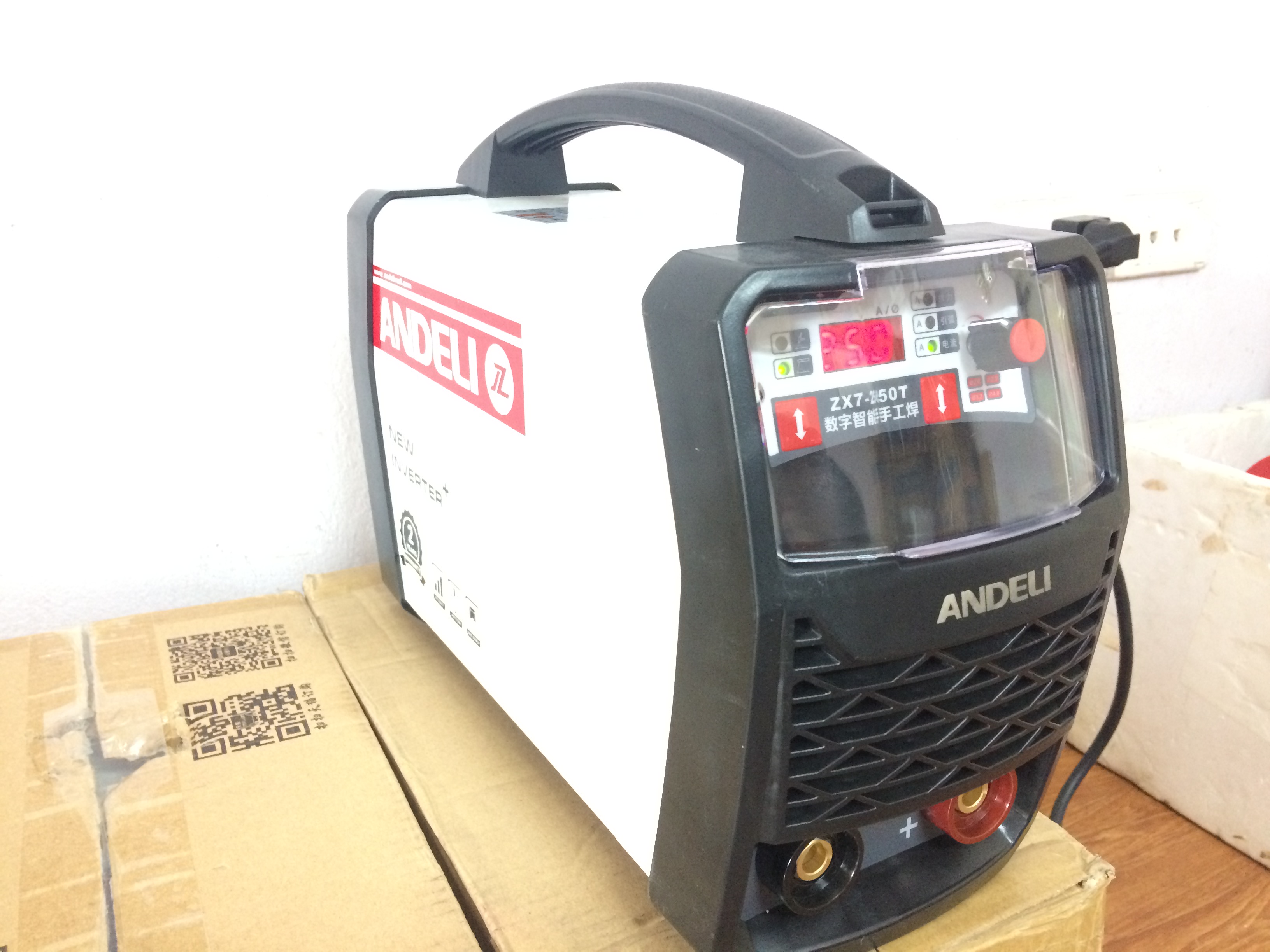 máy hàn que điện tử zx7-250T ANDELI (dây1.6  5m+kìm 500a+kẹp mát)