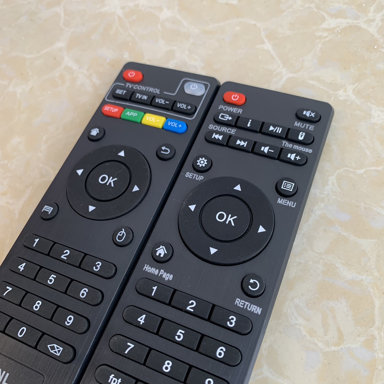 Điều khiển đầu box Android TV BOX hàng chính hãng, Remote đầu kĩ thuật số tivi box truyền hình internet 4K hàng mới