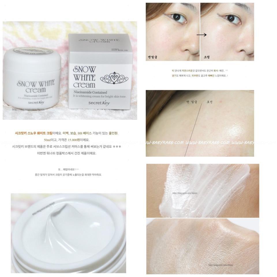 Kem Dưỡng Trắng Da Secret Key Snow White Cream