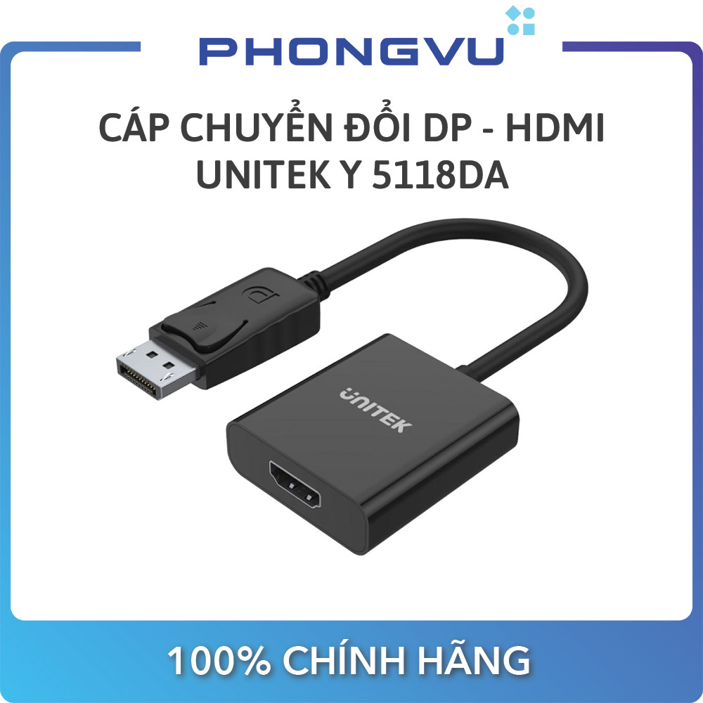 Cable displayport-hdmi 0.2m unitek -warranty 12 months