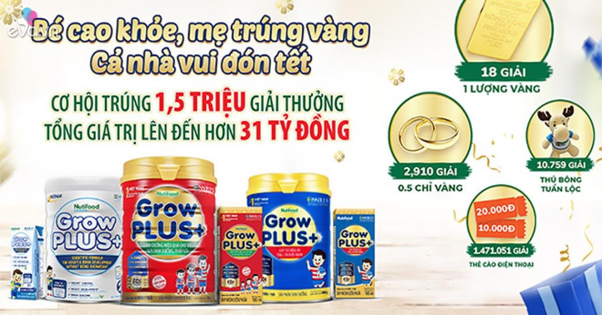 Sữa Growplus đỏ 900g date luôn mới nhất