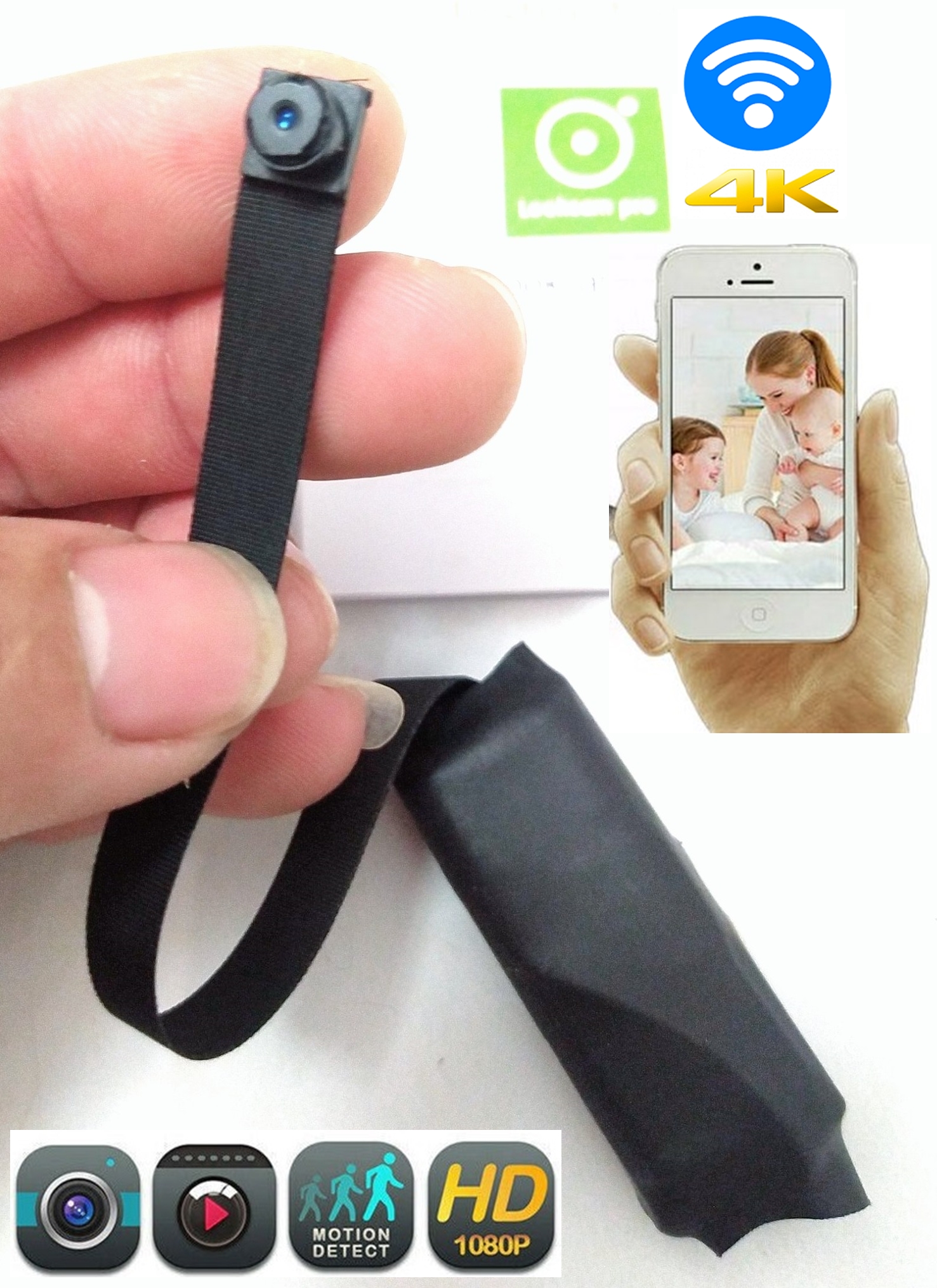 Camera V99S-X không dây nhỏ gọn chuẩn video 4K FullHd 1080p cực sắc nét