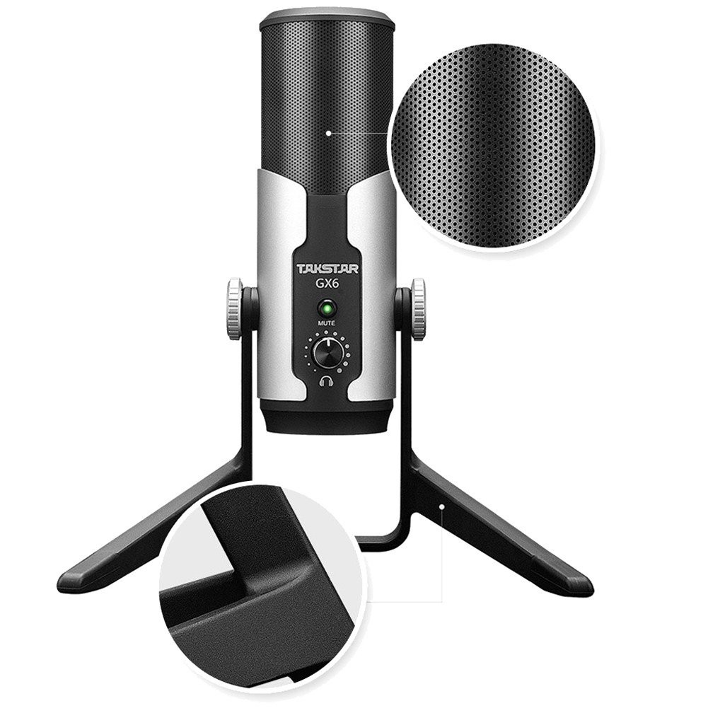 Micro cho bình luận viên, streamer, game thủ Takstar GX6 USB