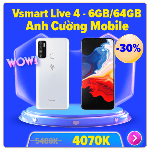 Điện thoại Vsmart Star 4 (3GB/32GB) - Bảo hành 18 tháng