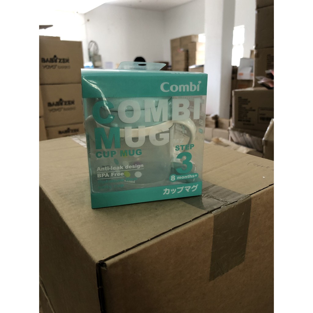 Bình chấm bi Combi bước 3 xanh ngọc