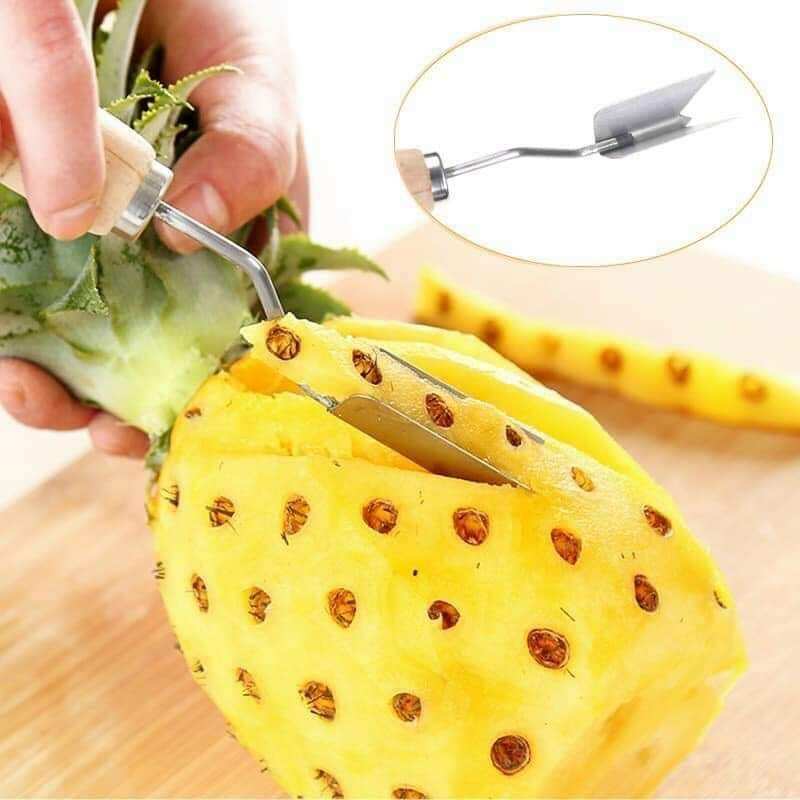 Dạo gọt mắt dứa cán gỗ