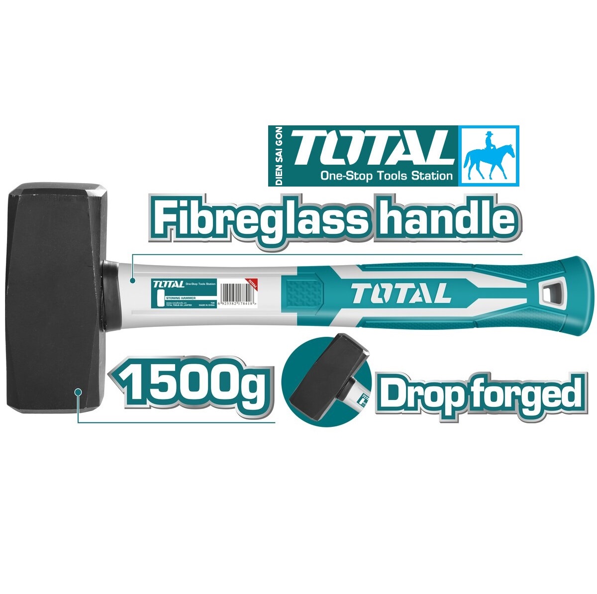 Búa tạ lõi thép 1.5kg 1500gr INGCO Hsth8803