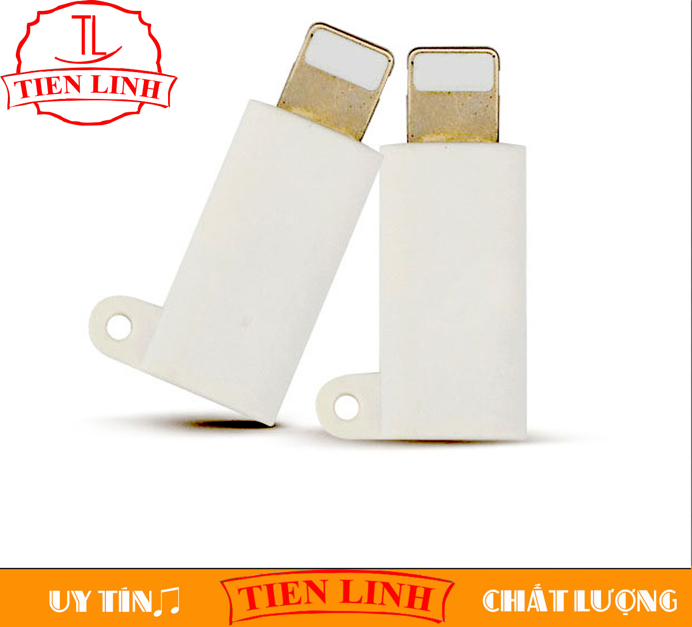 Đầu chuyển đổi từ USB Type C sang Lightning (Trắng - Móc chống rơi)