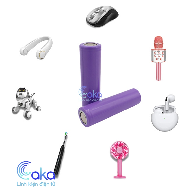 Cell Pin 18650 2000mAh chuẩn dung lượng cho Sạc Dự Phòng Siêu bền dùng cho quạt MINI đèn pin tông đơ