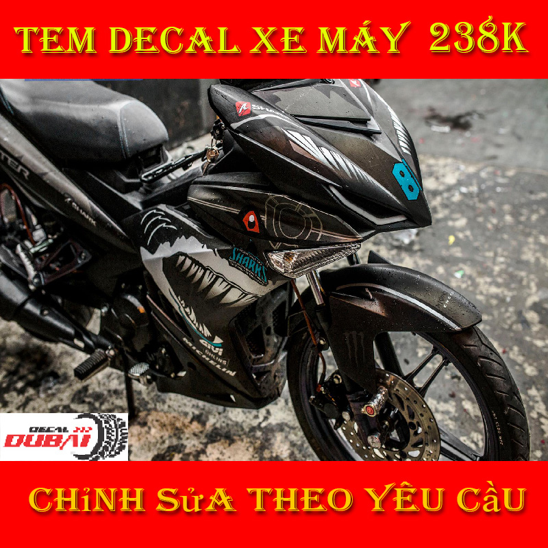 Tem Trùm Exciter 150 Đen Hổ