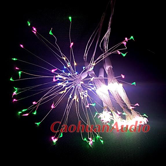 Bộ dây 5 chùm đèn Led pháo hoa firework nhiều màu