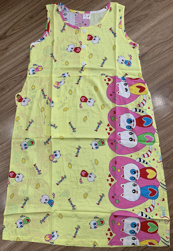 [SIZE 45-70KG] Đầm bầu vải lanh mặc ở nhà, Fom A dáng suông dài cởi nút cho bé ty được vải tôn 2 da bền hơn ít nhăn mát hơn phù hợp mặc ở nhà