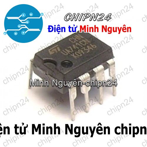 [4 con] (DIP) IC LM741 DIP-8 (UA741) (IC OPAMP khuếch đại độ lợi cao) - HH000348