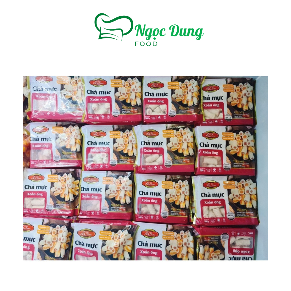 Chả mực xoắn ốc gói 500gr (giao tphcm)